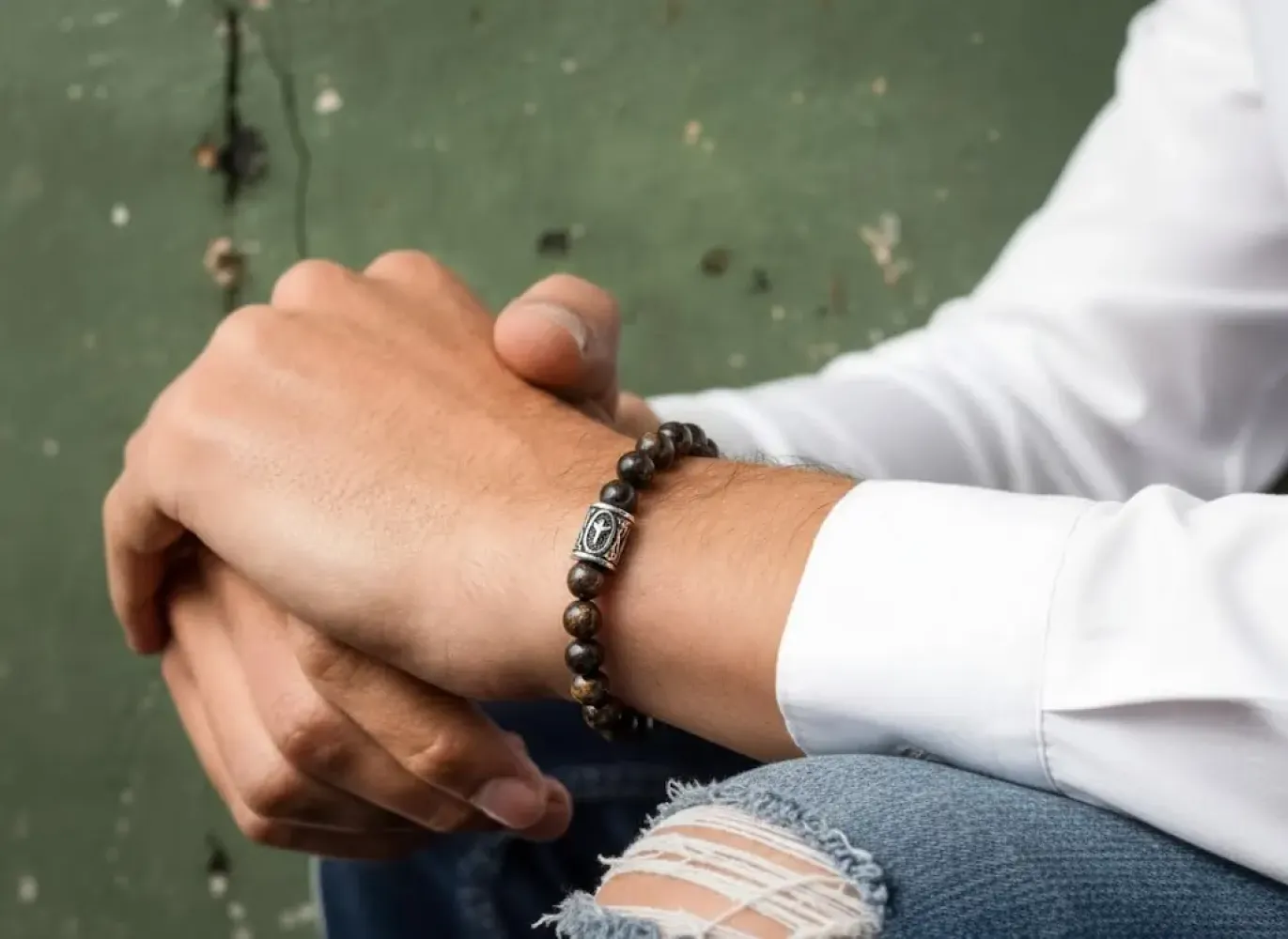 Preview: Runenarmband Algiz